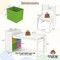White MDF Metal Kids Art Table and Chair Set with Storage and Paper Roll